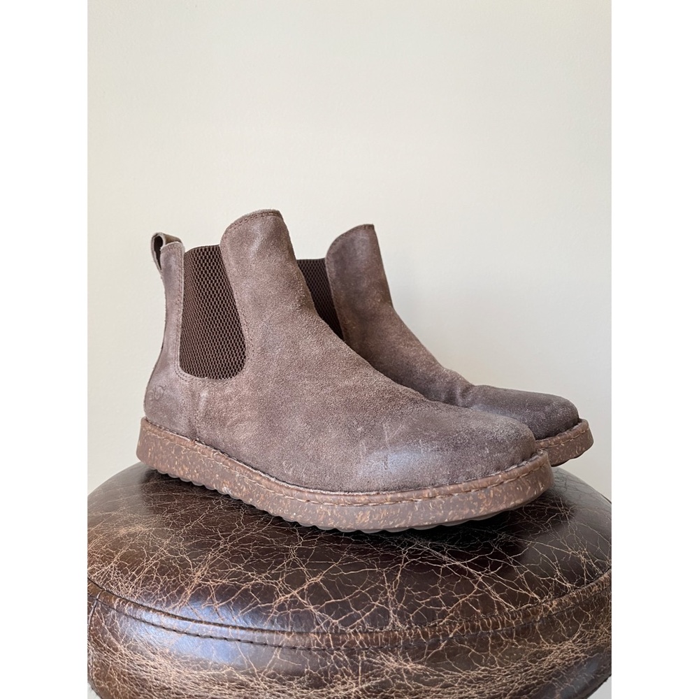 born • samira distressed suede boots